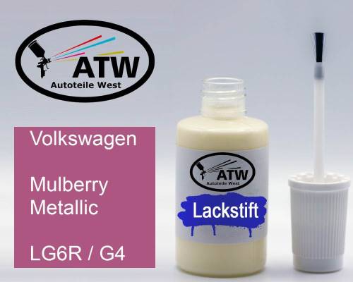 Volkswagen, Mulberry Metallic, LG6R / G4: 20ml Lackstift, von ATW Autoteile West.